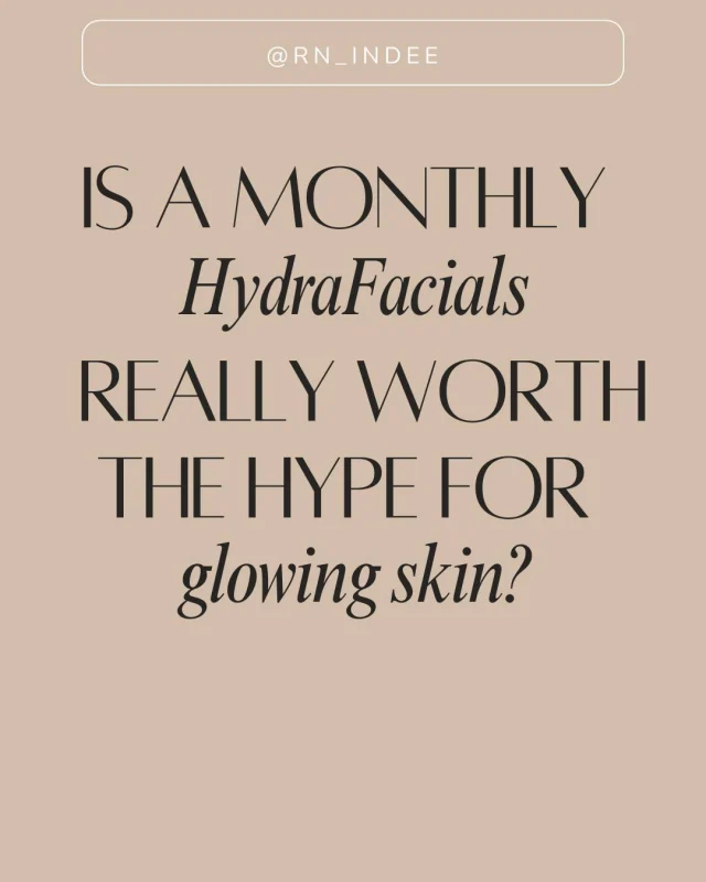 ✨ Why Monthly HydraFacials are a Skin Game-Changer ✨

Regular HydraFacials aren’t just a treat—they’re essential for achieving glowing, healthy skin! Here’s why you’ll love indulging your skin every month: 

🧼 Deep Cleansing – Bye-bye clogged pores, hello smooth complexion!
💦 Hydration Boost – Keep your skin plump, dewy, and oh-so-soft.
🌈 Even Skin Tone – Reduces pigmentation and improves overall texture.
👶 Minimize Fine Lines – Stimulates collagen for a youthful glow.
🚫 Prevent Breakouts – Unclog pores and say goodbye to acne.
🌟 Immediate Glow – See radiant results right after each treatment!
💧 Boost Product Absorption – Your skin drinks up your skincare like never before.

Ready for glowing skin all year round? Book your monthly HydraFacial today! ✨💧 
#HydraFacialGlow #SkincareGoals #HealthySkin #MonthlyHydraFacial #GlowingSkin #SelfCareRoutine